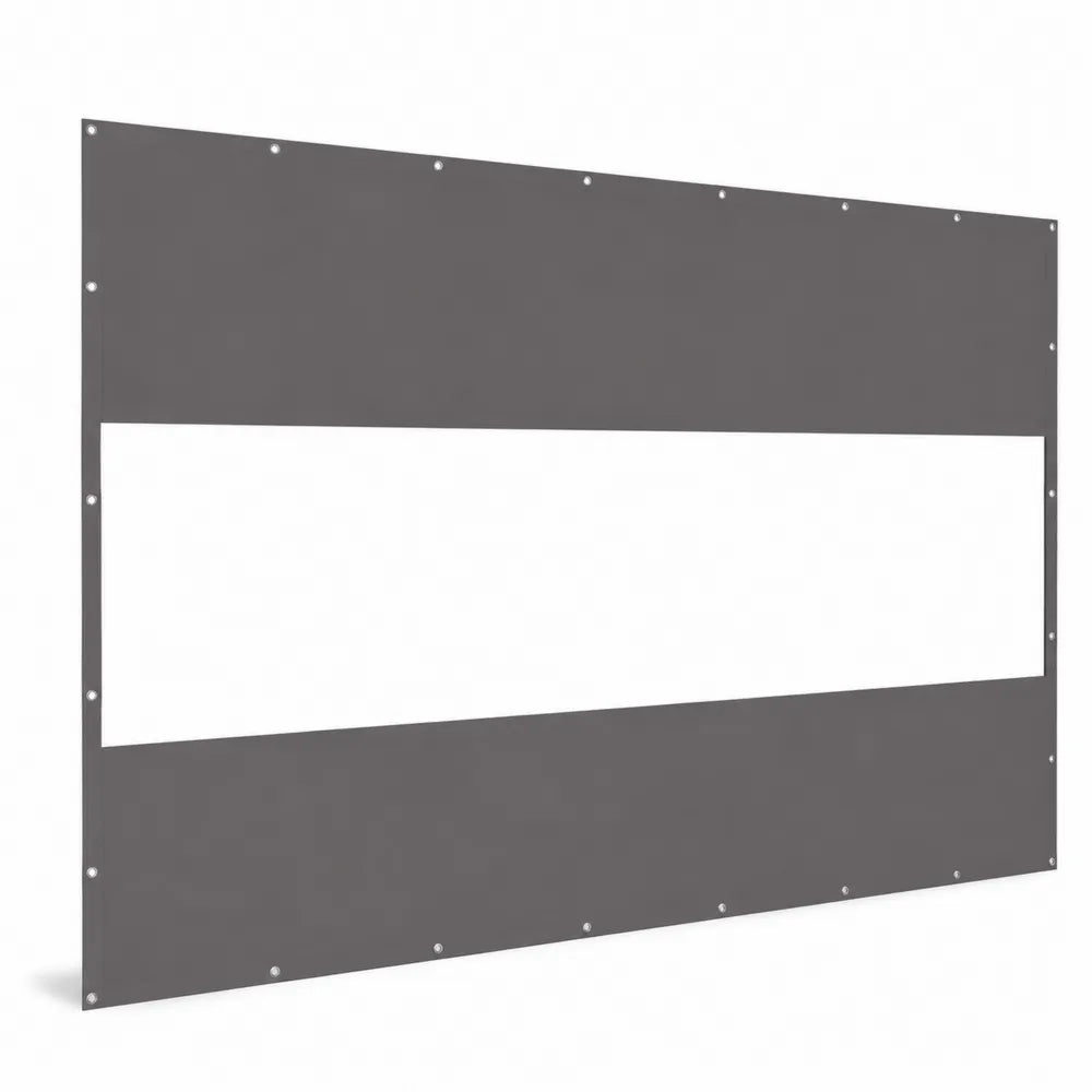Pannello Laterale in Tessuto Grigio con Finestra 270x140 cm