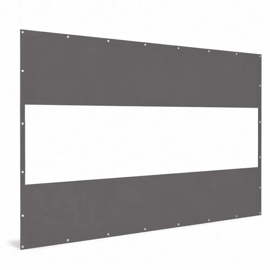 Pannello Laterale in Tessuto Grigio con Finestra 270x140 cm