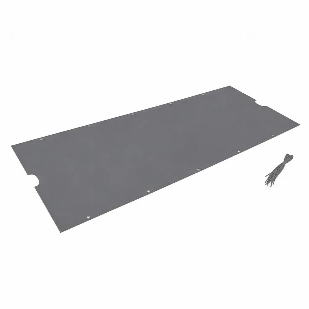 Telo rettangolare in PVC grigio 300x140 cm