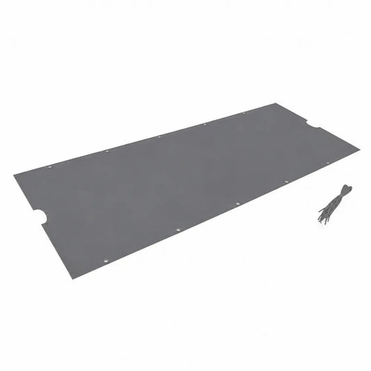 Telo rettangolare in PVC grigio 300x140 cm